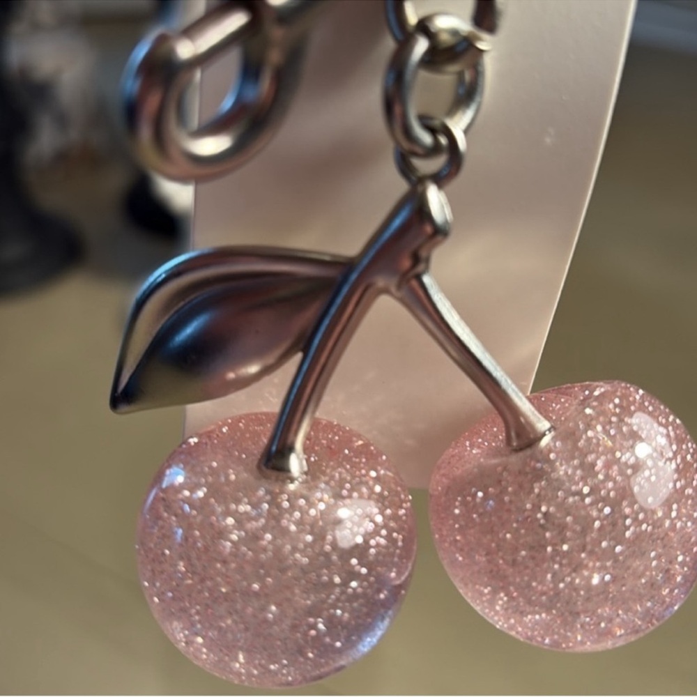 Pink Cherry Keychain Accessory - Picture 2 of 2